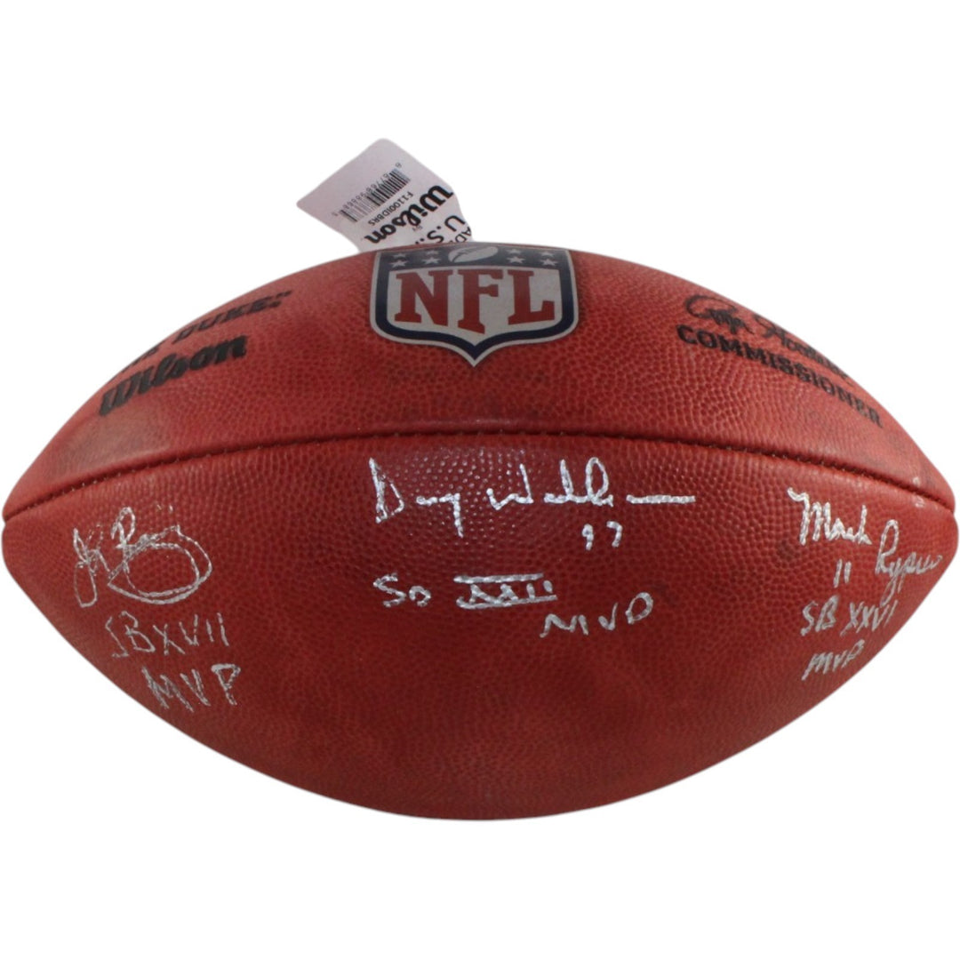 Riggins Rypien Williams Signed Washington Redskins Football AS IS Beckett 35611