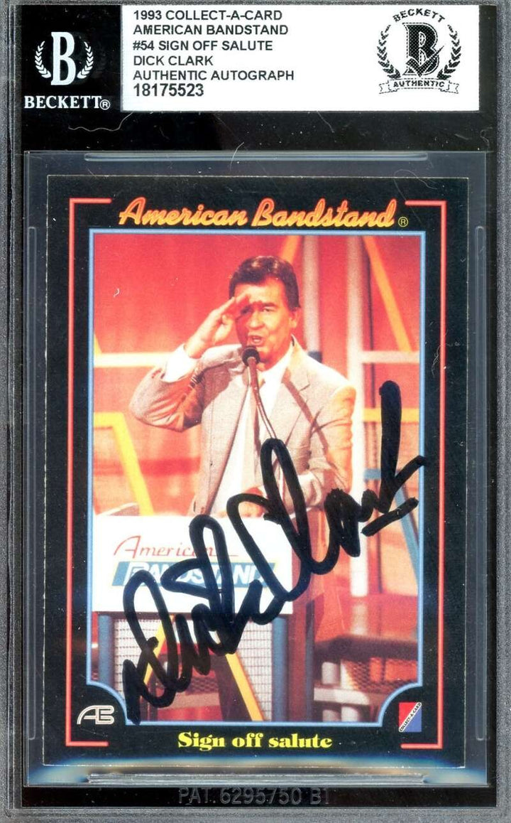 Dick Clark Beckett BAS Signed 1993 Collect-A-Card American Bandstand Autograph