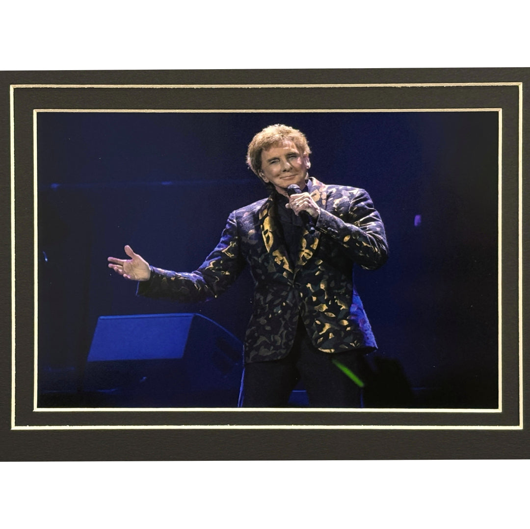 Barry Manilow Autographed 8x10 Photo JSA Framed Music Singer Signed