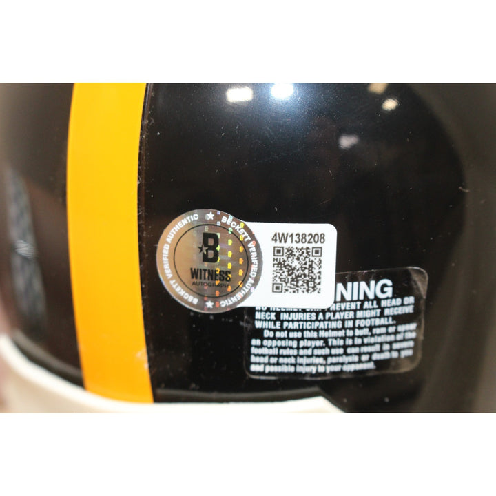 Mel Blount Autographed Pittsburgh Steelers TB VSR4 Mini Helmet HOF Beckett 55054