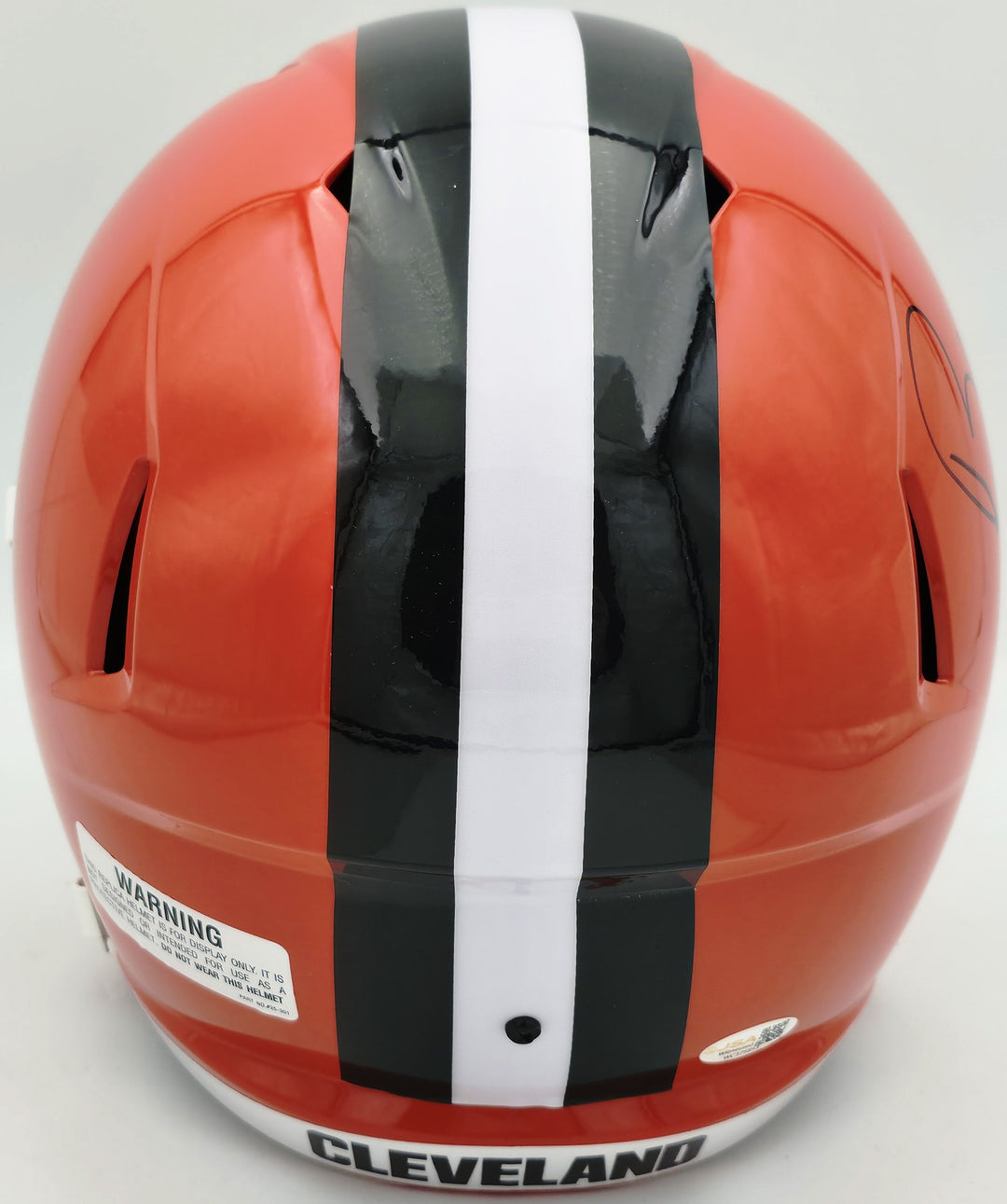 Bernie Kosar Auto Browns Orange 2024 Full Size Speed Replica Helmet JSA Witness