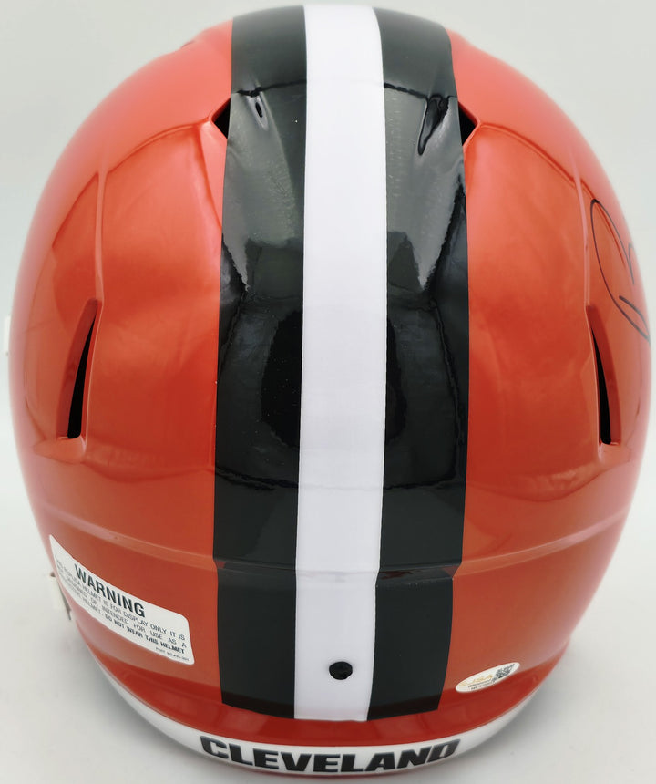Bernie Kosar Auto Browns Orange 2024 Full Size Speed Replica Helmet JSA Witness