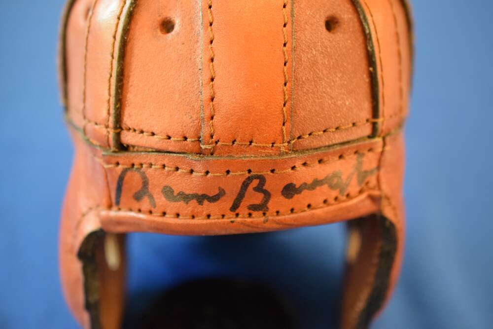 Sammy Baugh JSA Coa Autograph Vintage Leather Mini Helmet Signed