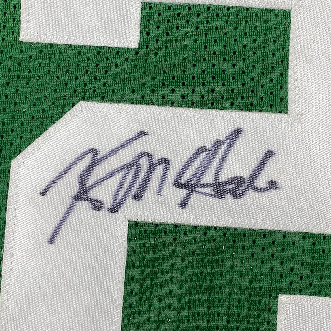 Framed Signed Kevin McHale 35x39 Boston Green Jersey JSA COA Auto
