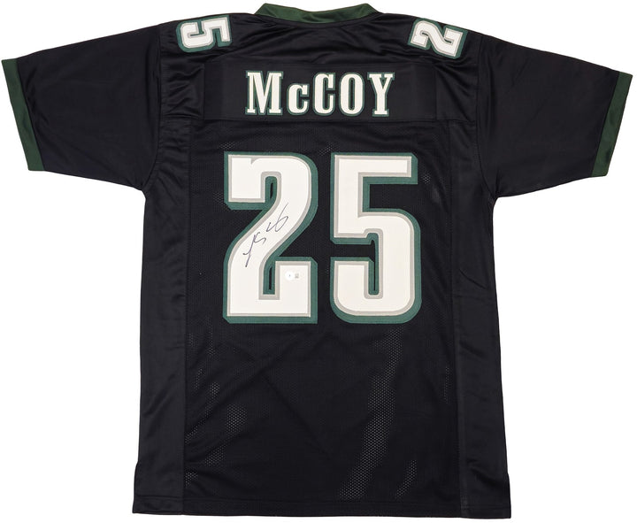 Philadelphia Eagles LeSean McCoy Signed Black Jersey Beckett Witness