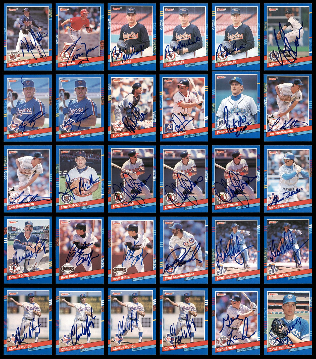 1991 Donruss Baseball Autographed Signed Cards Lot Of 318