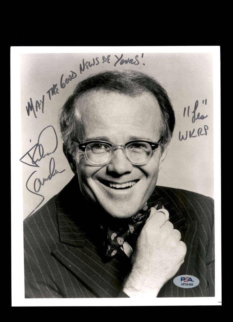 Richard Sanders PSA DNA Coa Signed 8x10 Photo Autograph WKRP
