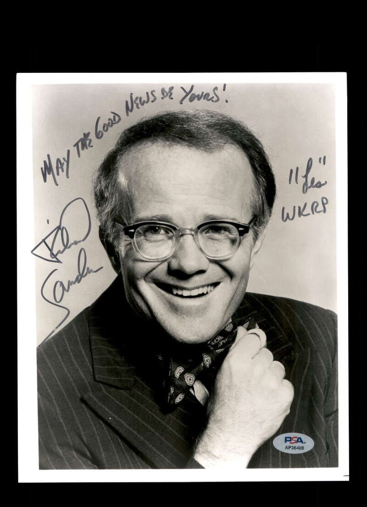 Richard Sanders PSA DNA Coa Signed 8x10 Photo Autograph WKRP