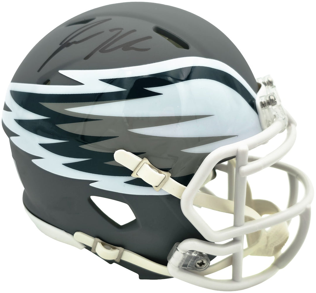 Jason Kelce Signed Philadelphia Eagles AMP Gray Speed Mini Helmet PSA/DNA ITP
