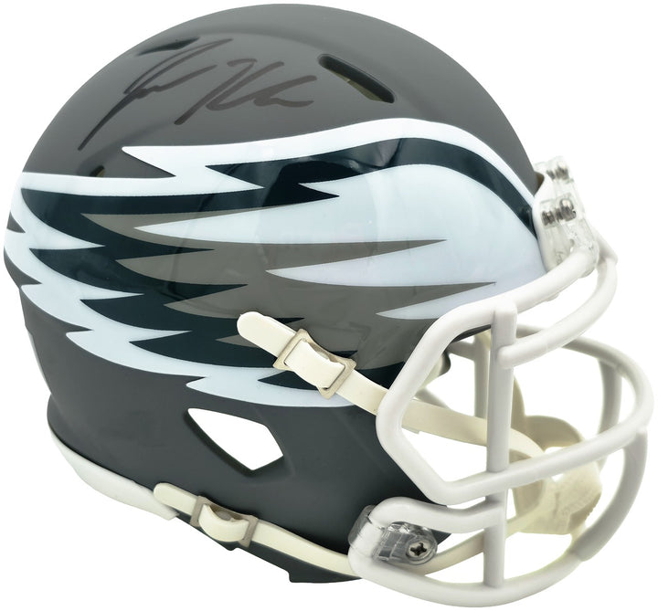 Jason Kelce Signed Philadelphia Eagles AMP Gray Speed Mini Helmet PSA/DNA ITP