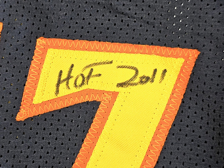 Warriors Chris Mullin Tim Hardaway Richmond Auto Blue Jersey Run TMC HOF Beckett