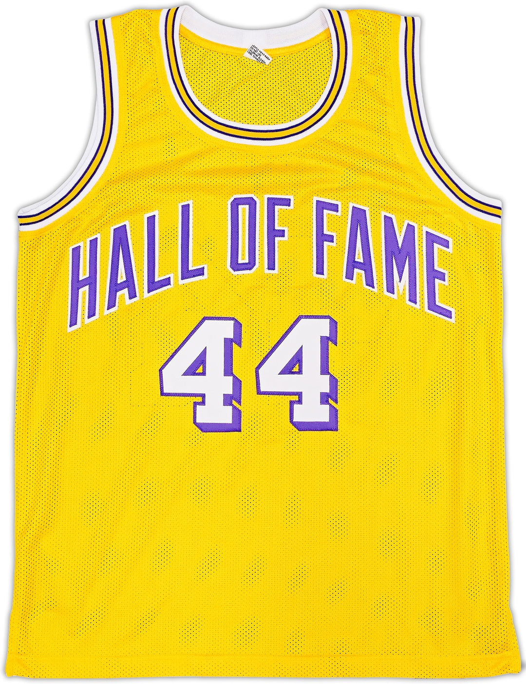 Los Angeles Lakers Jerry West Signed Yellow Jersey Beckett