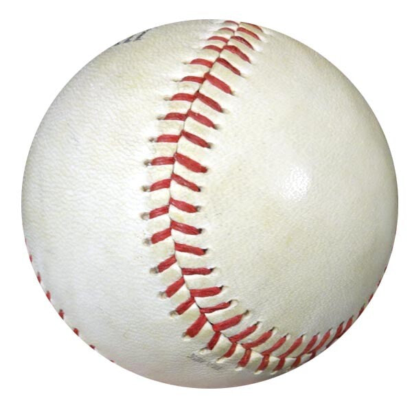 Hank Aaron Signed Baseball Atlanta Braves "5/9/69" Vintage Sig PSA/DNA