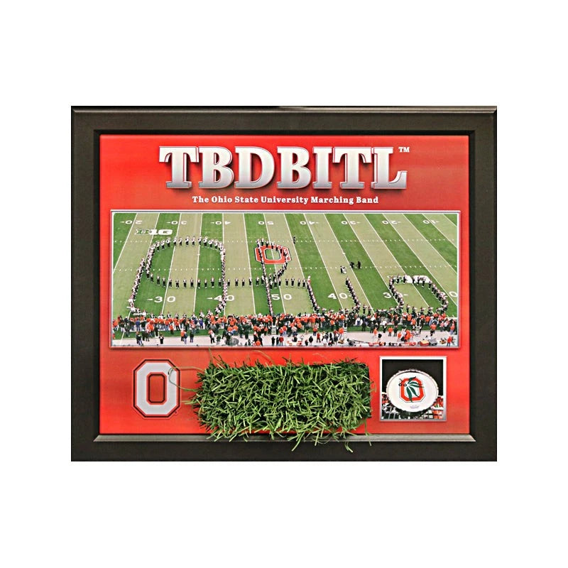 Ohio State New TBDBITL Framed 19"x22" Collage With Piece of Authentic Ohio Stadium Turf