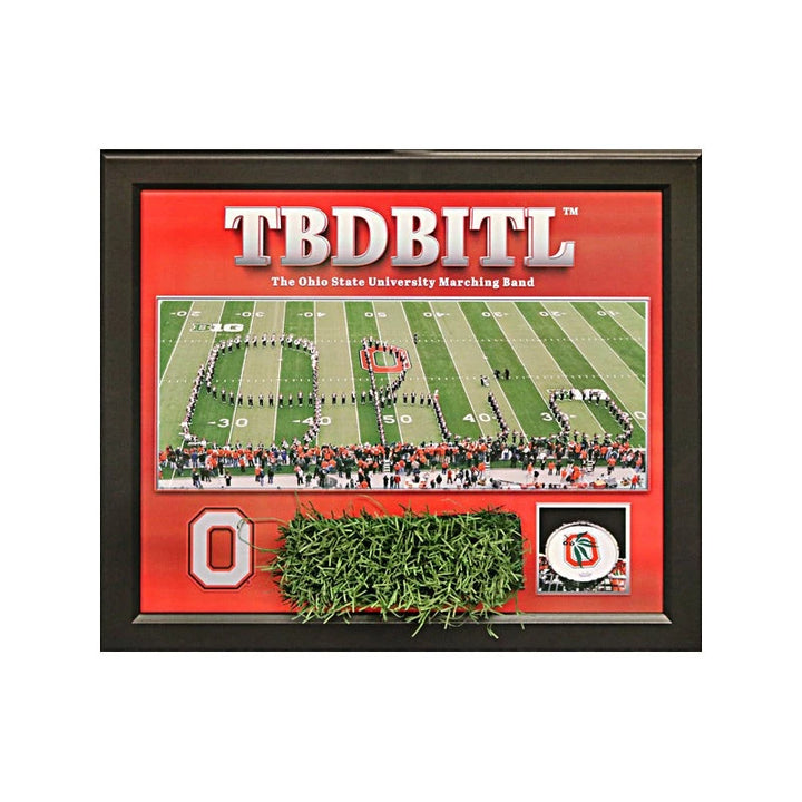 Ohio State New TBDBITL Framed 19"x22" Collage With Piece of Authentic Ohio Stadium Turf