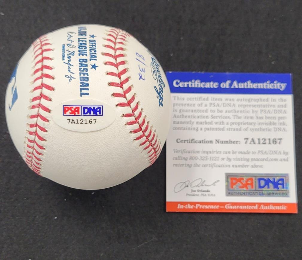 Steve Carlton signed inscribed MLB Baseball autograph HOF Phillies PSA/DNA /32