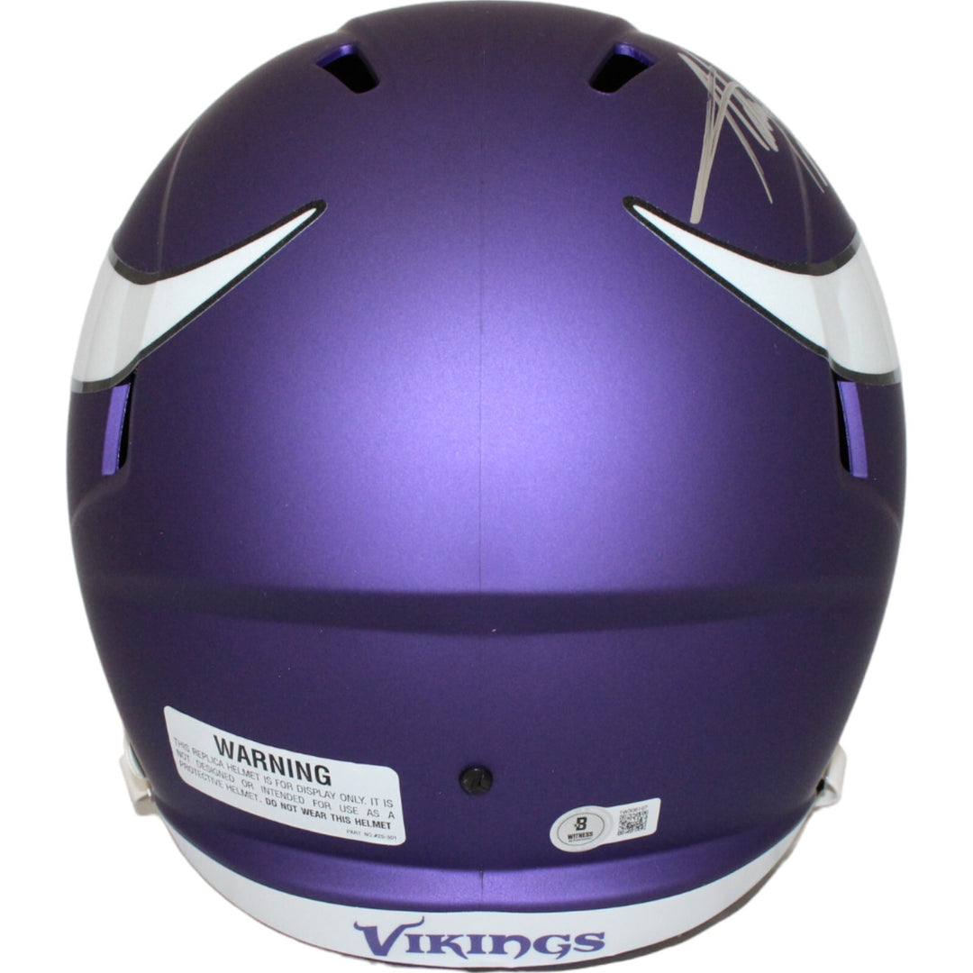 Adrian Peterson Signed Minnesota Vikings F/S Helmet Beckett 43677