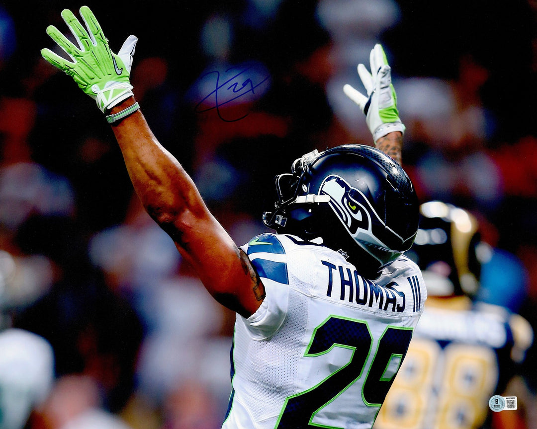Earl Thomas III Signed 16x20 Photo Seattle Seahawks Beckett Witness