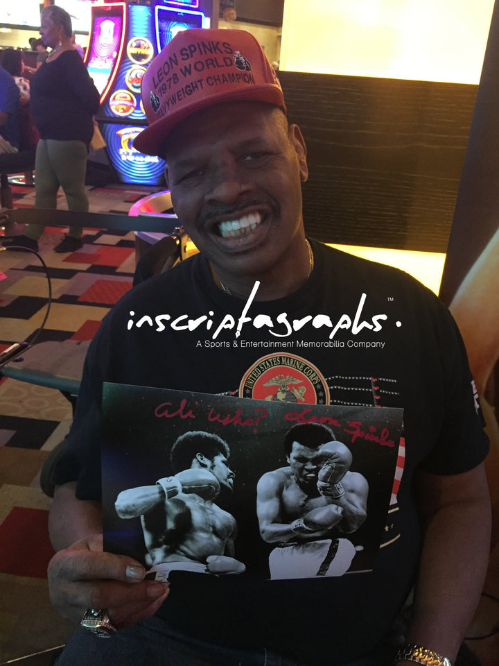 Leon Spinks Signed 8x10 Inscribed COA Inscriptagraphs Michael 8x Muhammad Ali