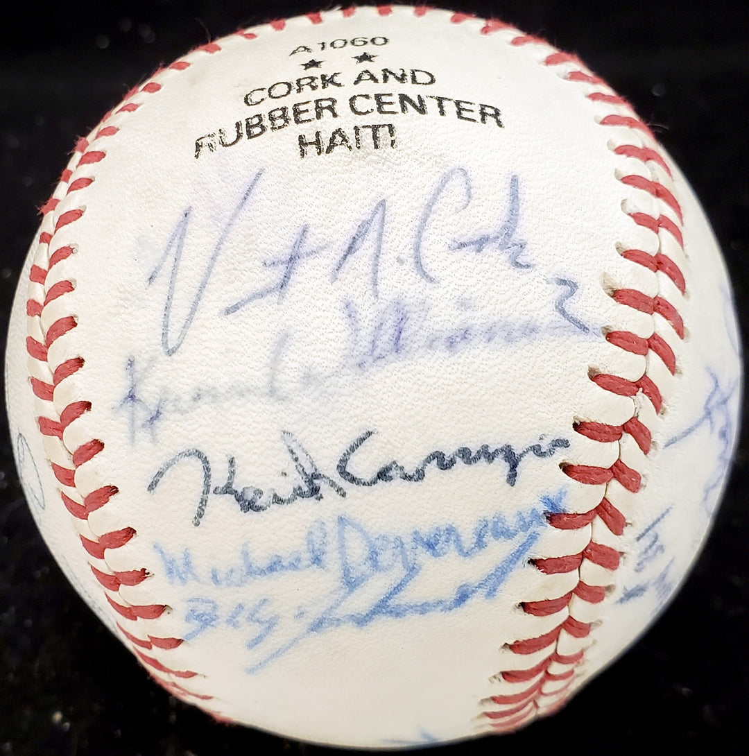 1983 Arizona State Signed Wilson Baseball 26 Sigs Barry Bonds Pre-Rookie Beckett