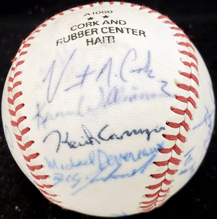 1983 Arizona State Signed Wilson Baseball 26 Sigs Barry Bonds Pre-Rookie Beckett