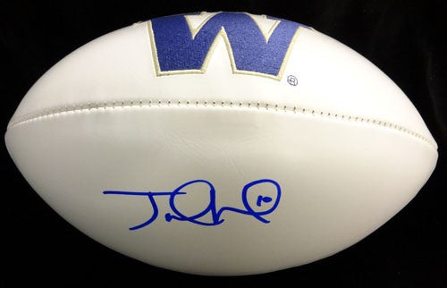Jake Locker Signed White Logo Football Washington Huskies PSA/DNA