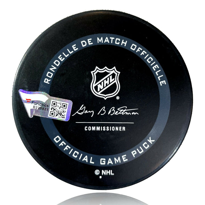 Philipp Grubauer Autographed Seattle Kraken Official Puck Fanatics COA Signed