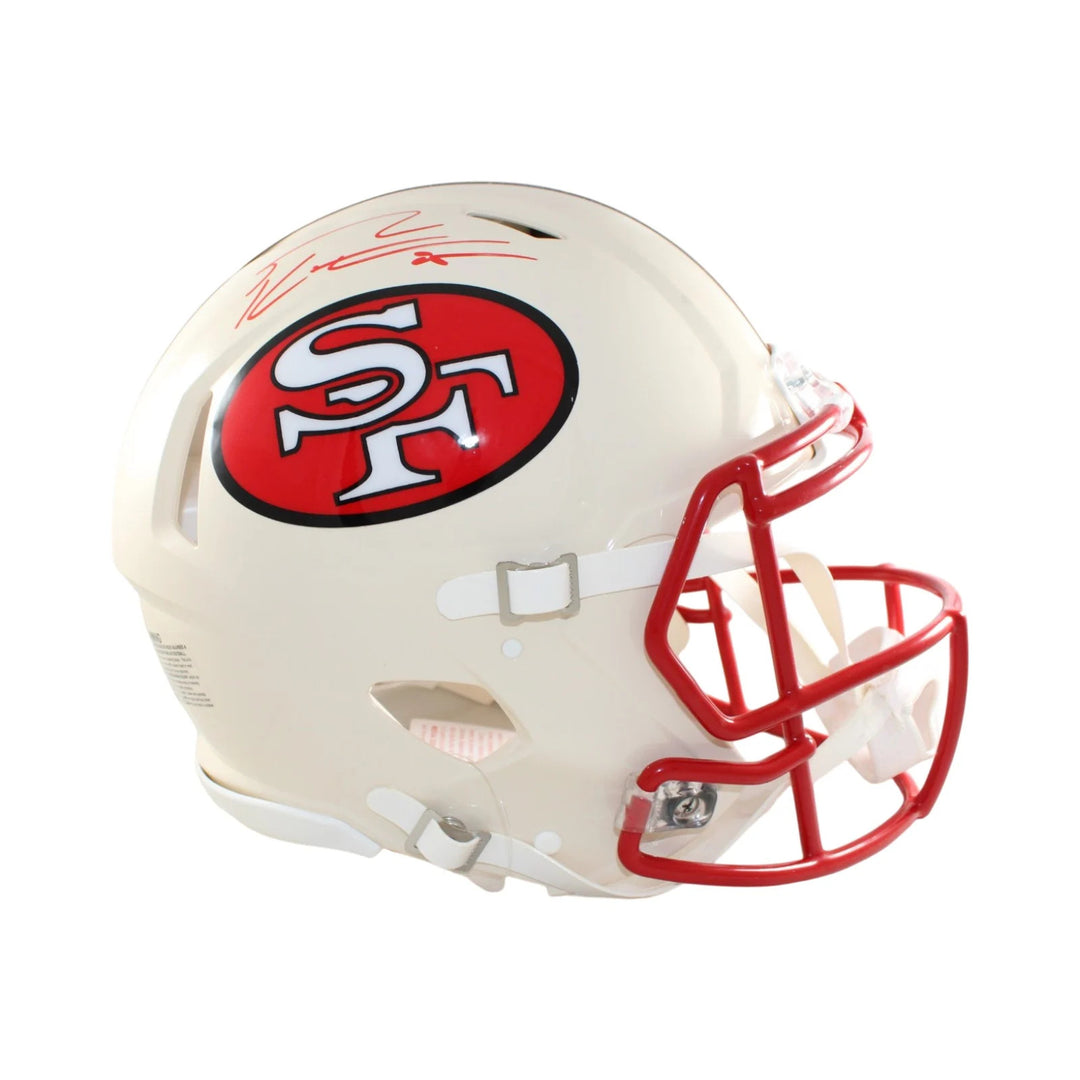 George Kittle Autographed San Francisco 49ers Helmet Pro Retro Beckett 58567
