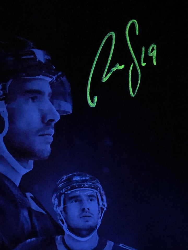 Reilly Smith Vegas Golden Knights 1/7/23 Glow Autographed 11x17 Poster Photo