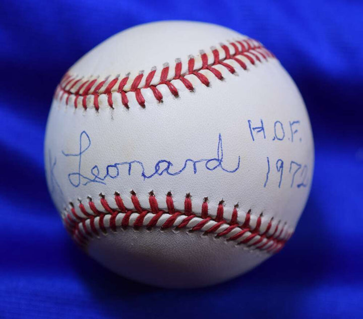 Buck Leonard PSA DNA Autograph National League Signed Baseball HOF 1972