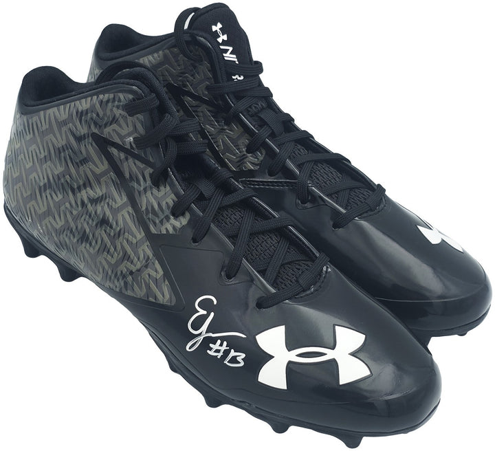 Ernest Jones IV Auto Pair of Black Under Armour Cleats Seahawks Size 10 MCS Holo