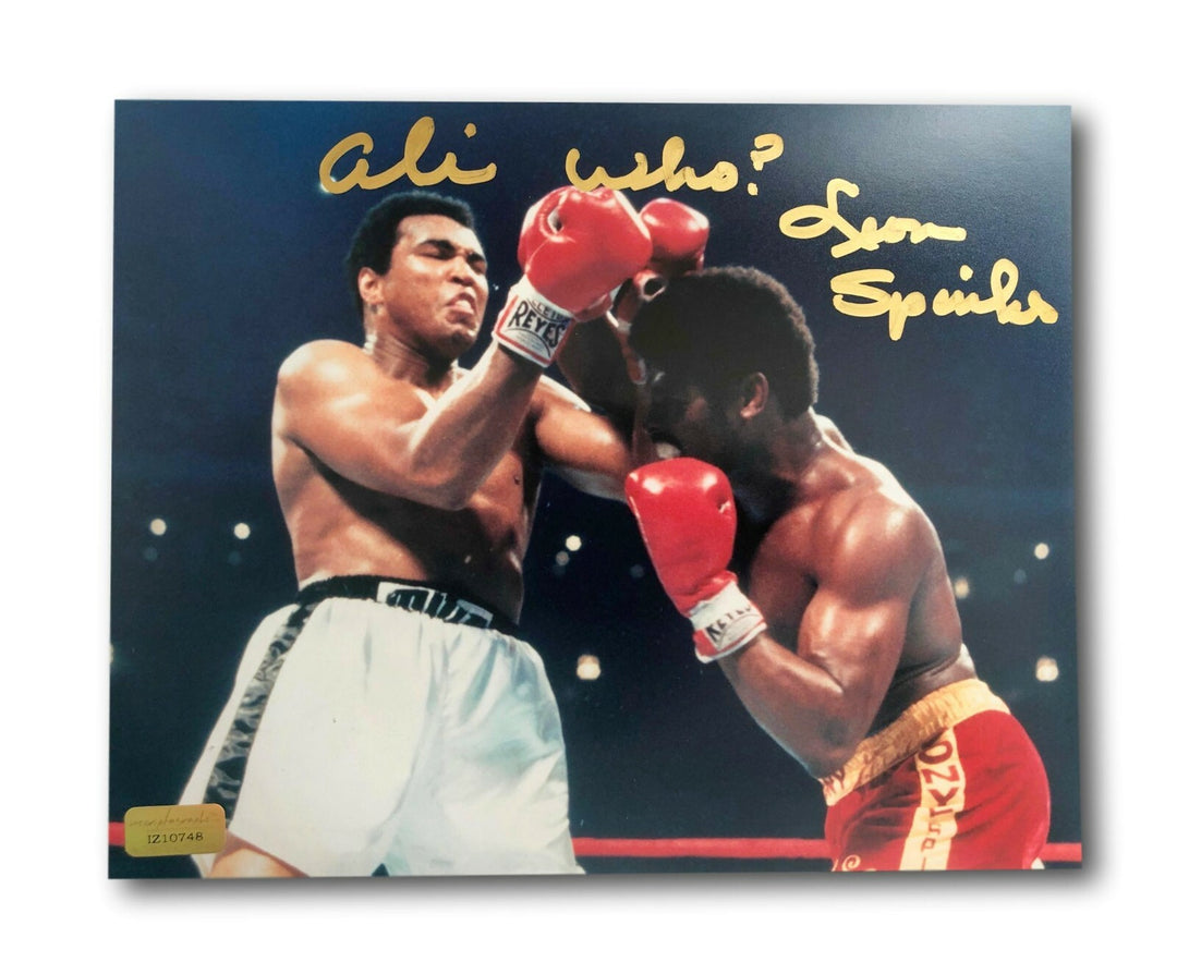 Leon Spinks Signed 8x10 Photo Inscribed "Ali Who?" Michael 8x Muhammad Ali #2
