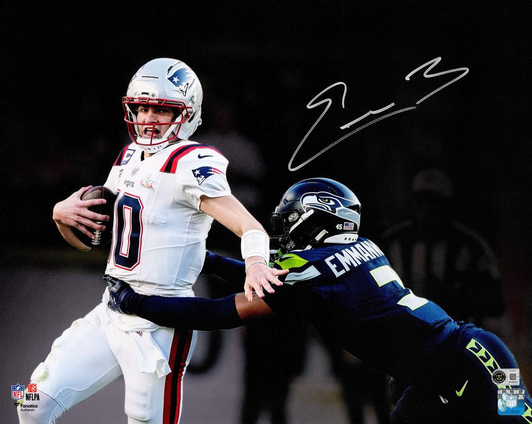Nick Emmanwori Signed Seahawks Super Bowl LX 16x20 Photo BAS Witness