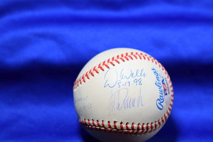 Cone Giradi Larsen Berra Wells Posada PSA DNA  American League  Baseball Signed