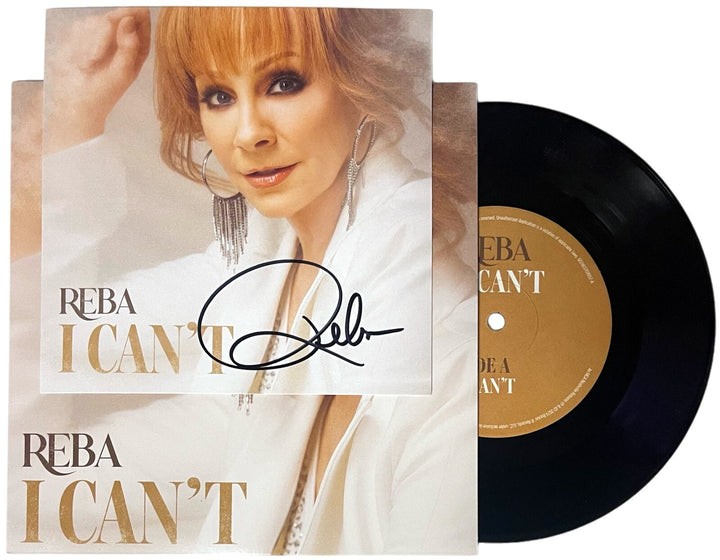 Reba McEntire signed 2024 I Can’t 6x6 Art Card Insert, 7" Vinyl, Cover– NEW/COA