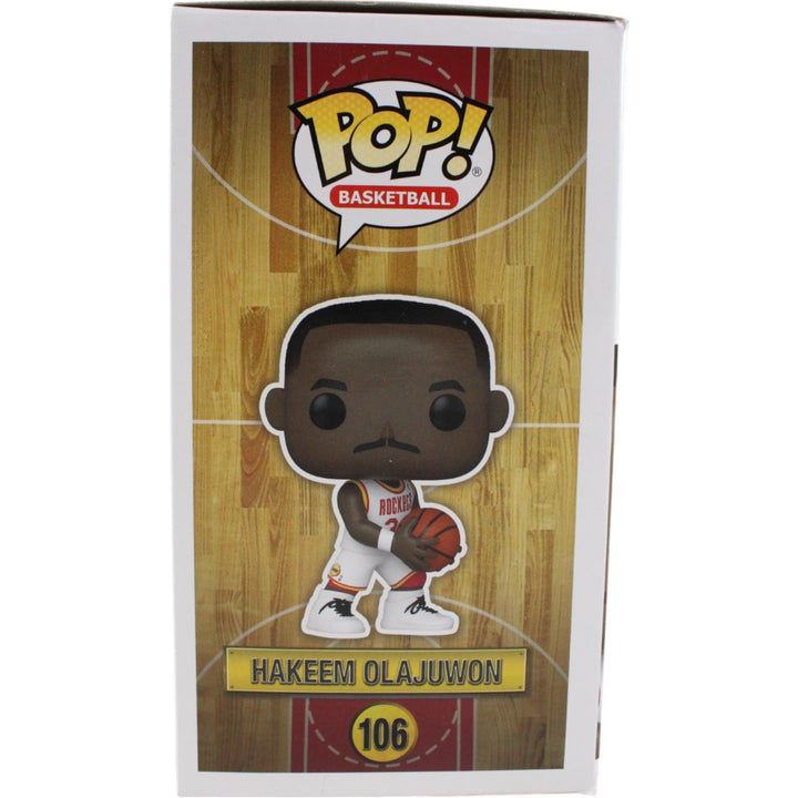 Hakeem Olajuwon Autographed Houtson Rockets Funko Pop! #106 Beckett 50341