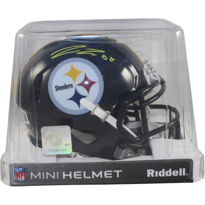 Pat Freiermuth Autographed Pittsburgh Steelers Mini Helmet Beckett Witness 53147