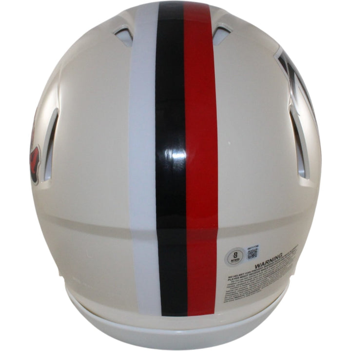 Julio Jones Autographed Atlanta Falcons Authentic Retro Helmet Beckett WIT 56448