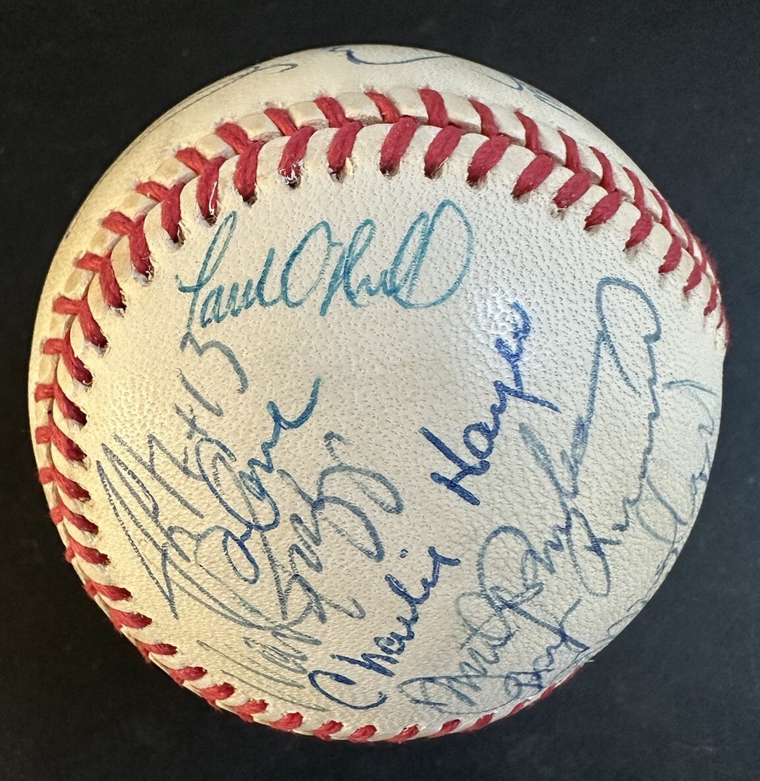 1996 Yankees World Series Team Signed Baseball Derek Jeter Rivera 33 Auto Psa