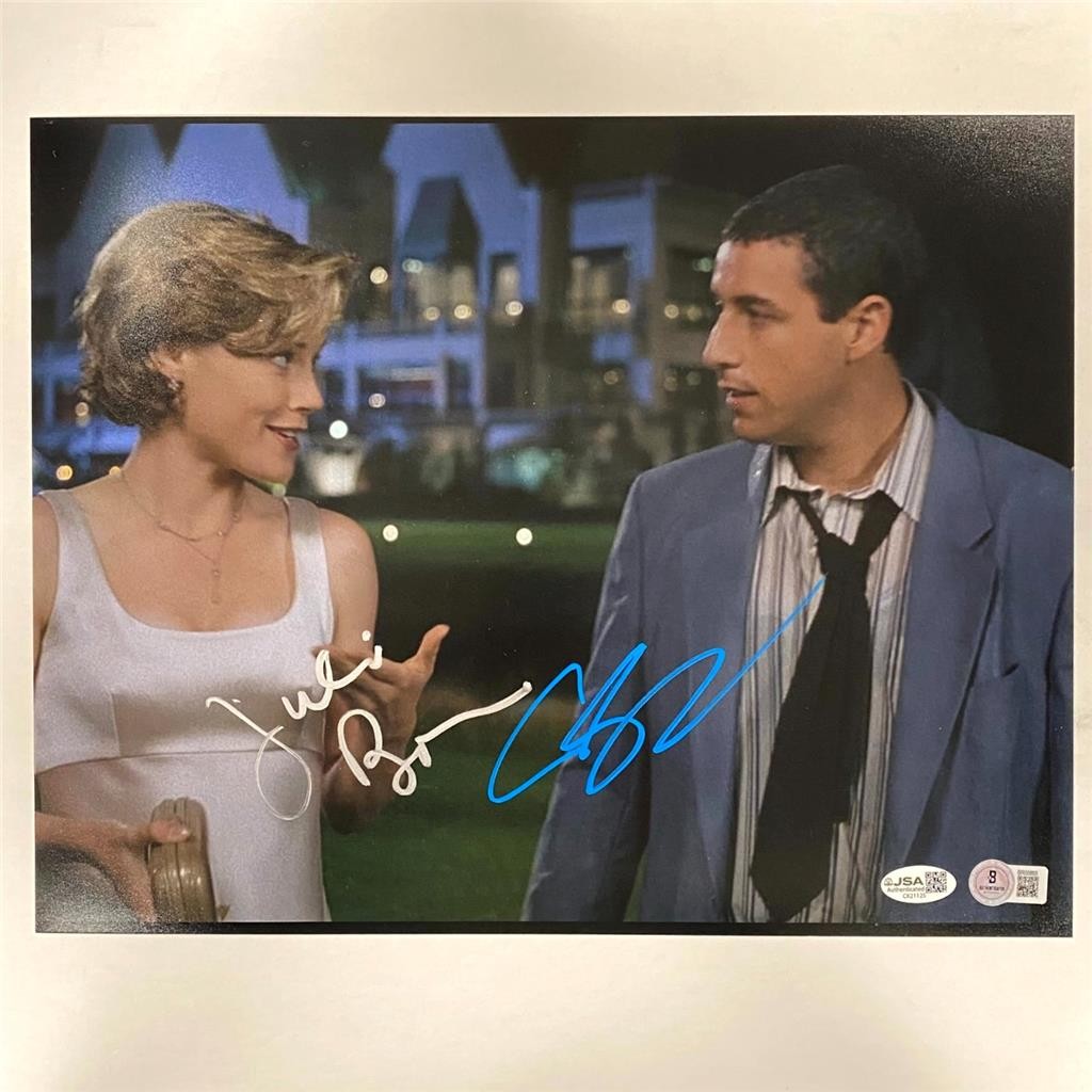 Adam Sandler & Julie Bowen signed Happy Gilmore 11x14 Photo autograph ~ JSA BAS
