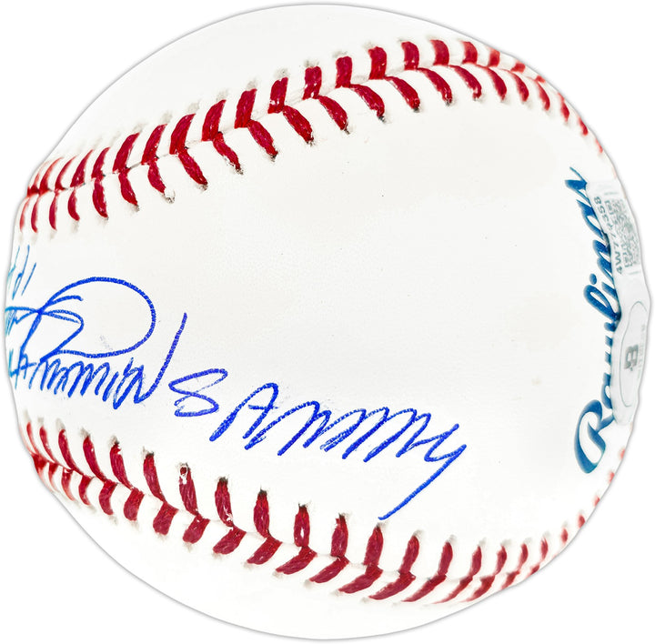 Sammy Sosa Signed Official MLB Baseball Cubs "Slammin Sammy" Beckett Witness