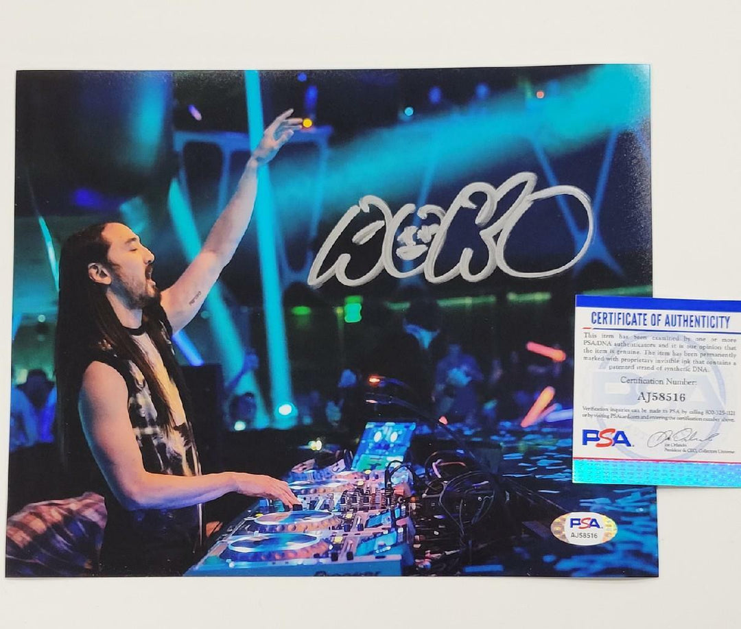 Steve Aoki signed 8x10 Photo EDM DJ Autograph ~ PSA/DNA COA
