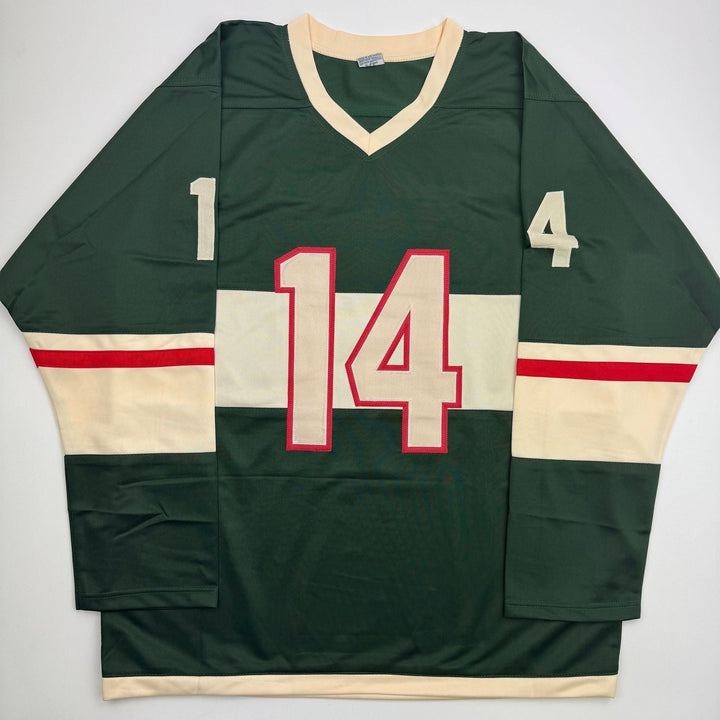 Autographed/Signed Joel Eriksson Ek Minnesota Green Hockey Jersey Beckett COA