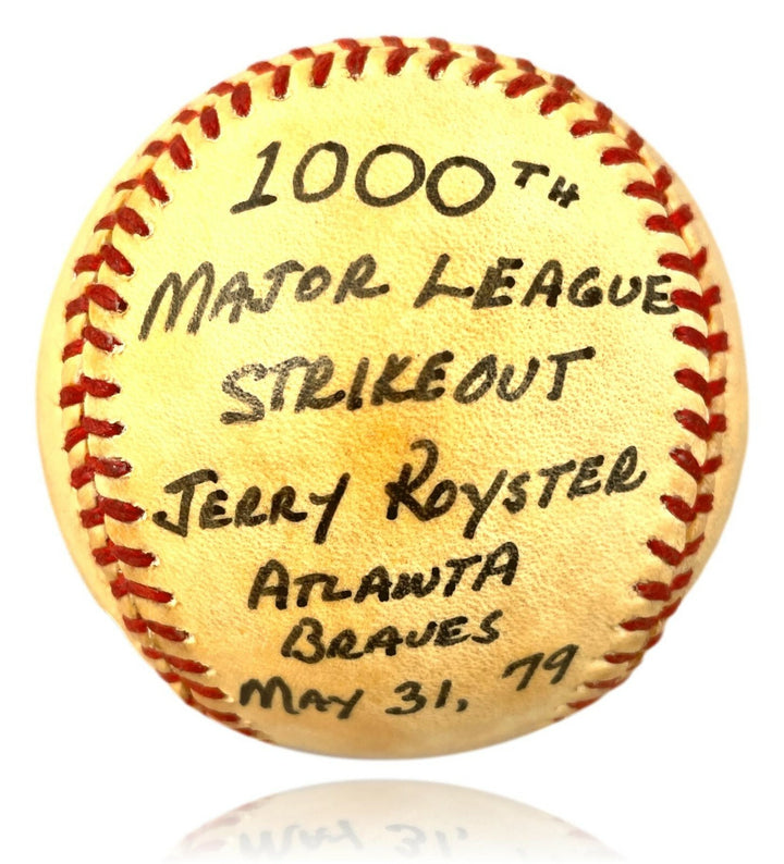 Rollie Fingers Owned 1000th MLB Career Strikeout Used Baseball - Personal COA