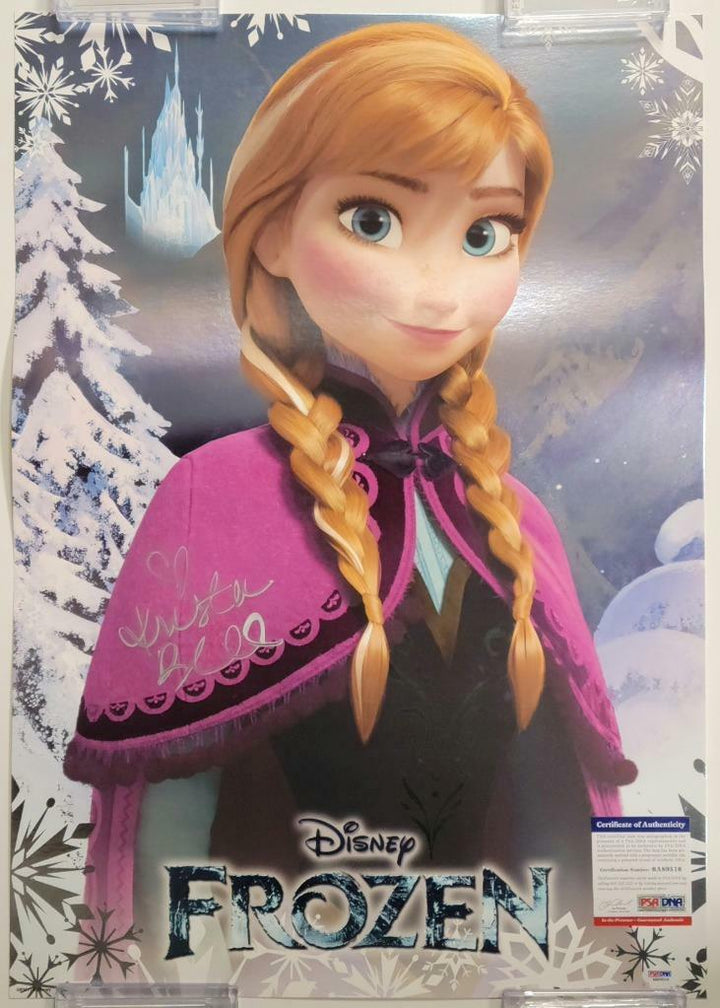 Kristen Bell signed Frozen Anna 18.5x26 Poster Photo Autograph ~ PSA/DNA COA