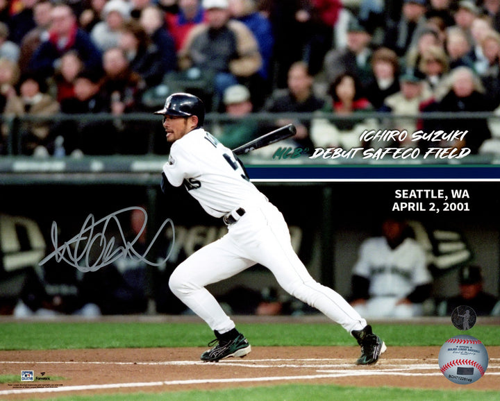 Ichiro Suzuki Autographed Signed 8x10 Photo Seattle Mariners MLB Debut IS Holo