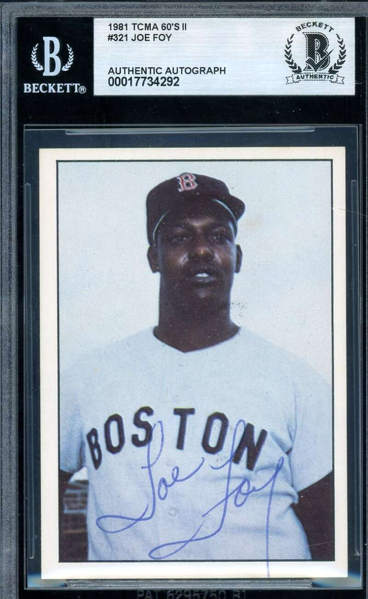 Joe Foy Beckett BAS Signed Rare 1981 TCMA The 60s Autograph