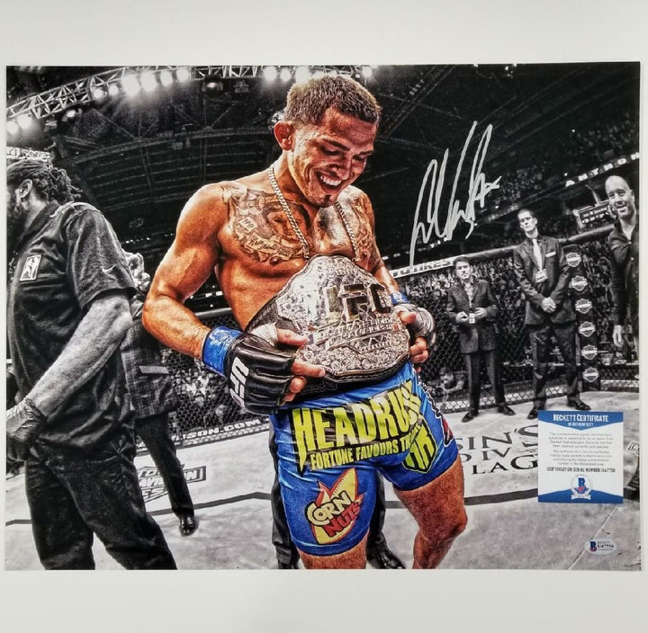 Anthony Pettis signed 16x20 Photo UFC MMA Autograph ~ Beckett BAS COA