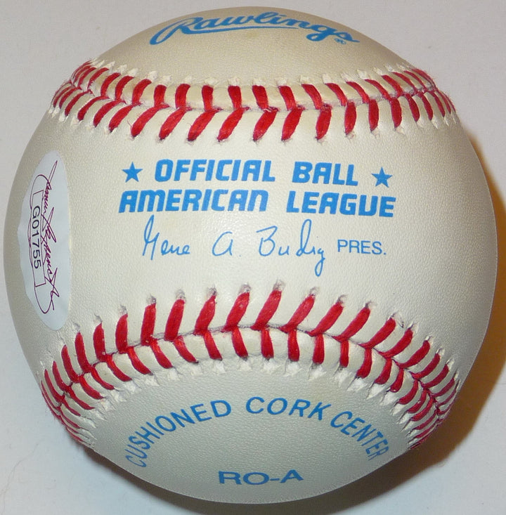 GARRET ANDERSON SIGNED VINTAGE ROALB BUDIG BALL ANGELS BRAVES DODGERS JSA AUTH