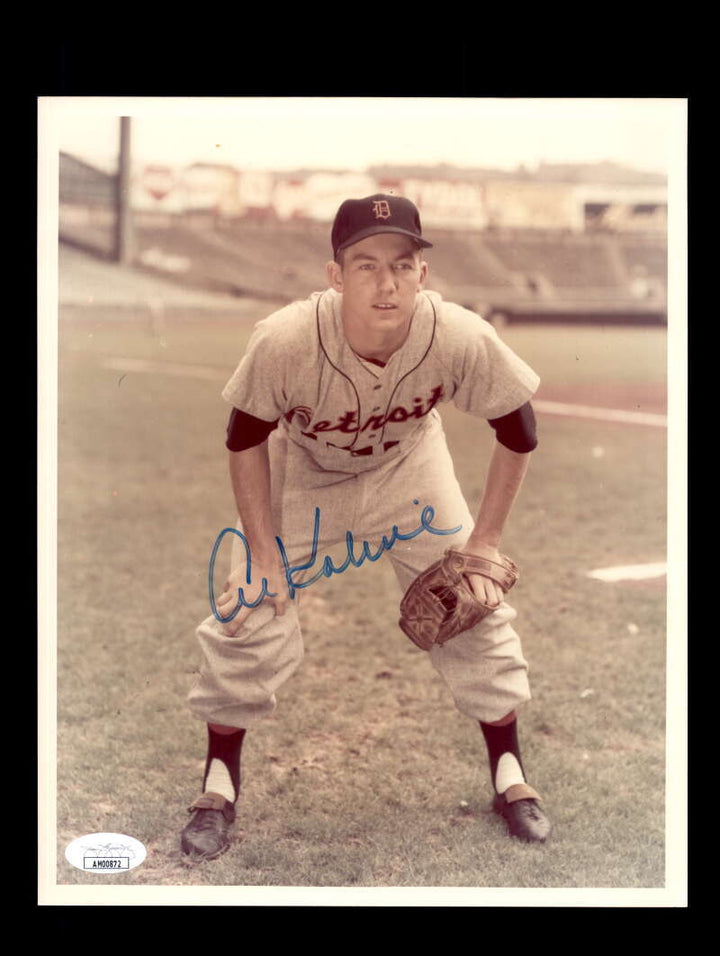 Al Kaline JSA Coa Signed  8x10 Photograph Autograph Tigers